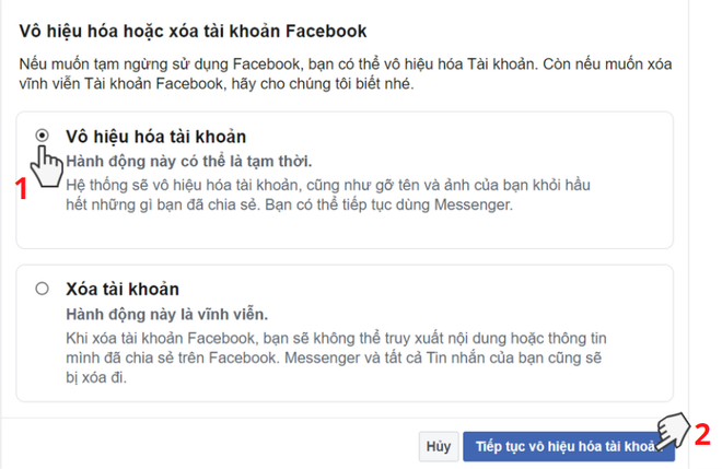 Video: Cách khóa tài khoản Facebook tạm thời, vĩnh viễn ở máy tính, điện thoại - Ảnh 10.