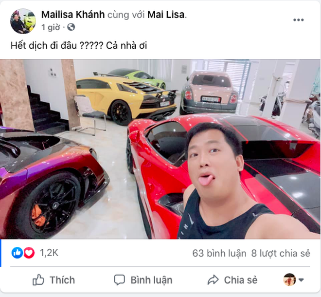 Ho&agrave;ng Kim Kh&aacute;nh xếp xe chật k&iacute;n garage để sống ảo, CĐM thấy vậy liền thắc mắc: Thế n&agrave;y sao đủ chỗ chứa Koenigsegg Regera - Ảnh 1.