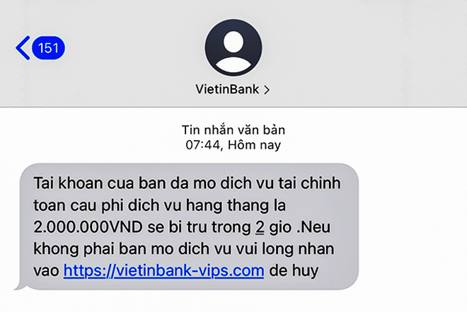 Cảnh báo chiêu trò giả mạo tin nhắn ngân hàng nâng cấp hệ thống để lừa đảo cực tinh vi - Ảnh 3.