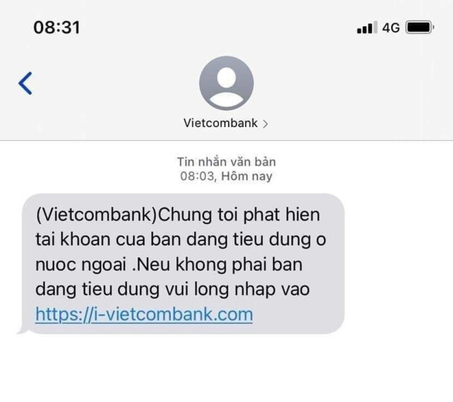 Cảnh báo chiêu trò giả mạo tin nhắn ngân hàng nâng cấp hệ thống để lừa đảo cực tinh vi - Ảnh 4.