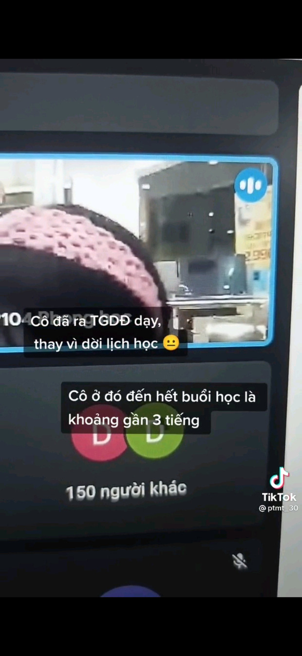 Giáo viên dạy online bị lỗi mạng, học trò phải chờ 20 phút, lúc sau zoom kĩ màn hình cô giáo mà ai cũng bật khóc - Ảnh 2.