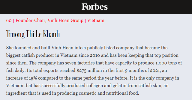 2 người Việt lọt BXH 50 Over 50 năm 2022 của Forbes: Chủ tịch TH Group và Chủ tịch Vĩnh Hoàn - Ảnh 2.
