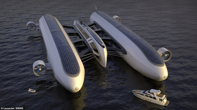Air Yacht: Ý tưởng siêu du thuyền vừa bay trên trời vừa chạy trên biển của tương lai  - Ảnh 2.
