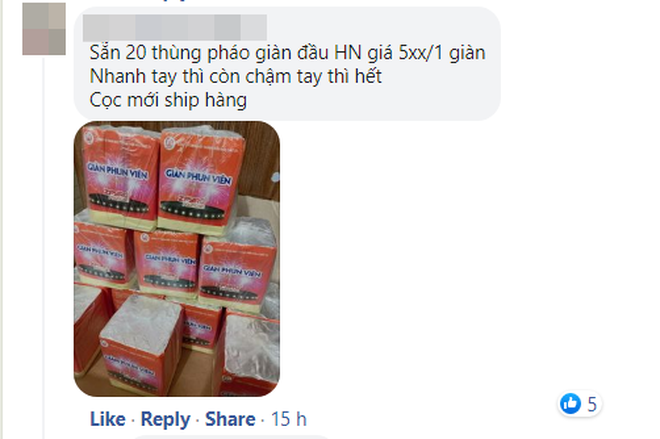 Pháo hoa của nhà máy Z121 được săn lùng: Website chính thức báo lỗi, chợ mạng hét giá trên trời, cao hơn gấp 2-3 lần - Ảnh 8.