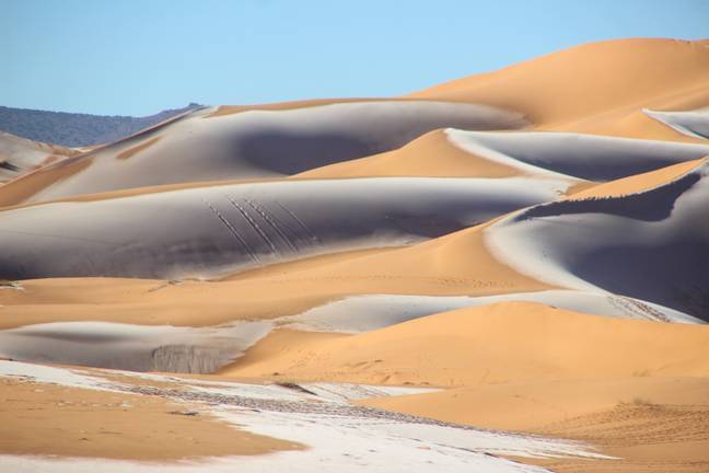 Tuyết rơi nhiều biến sa mạc Sahara thành xứ sở mùa đông - Ảnh 3.