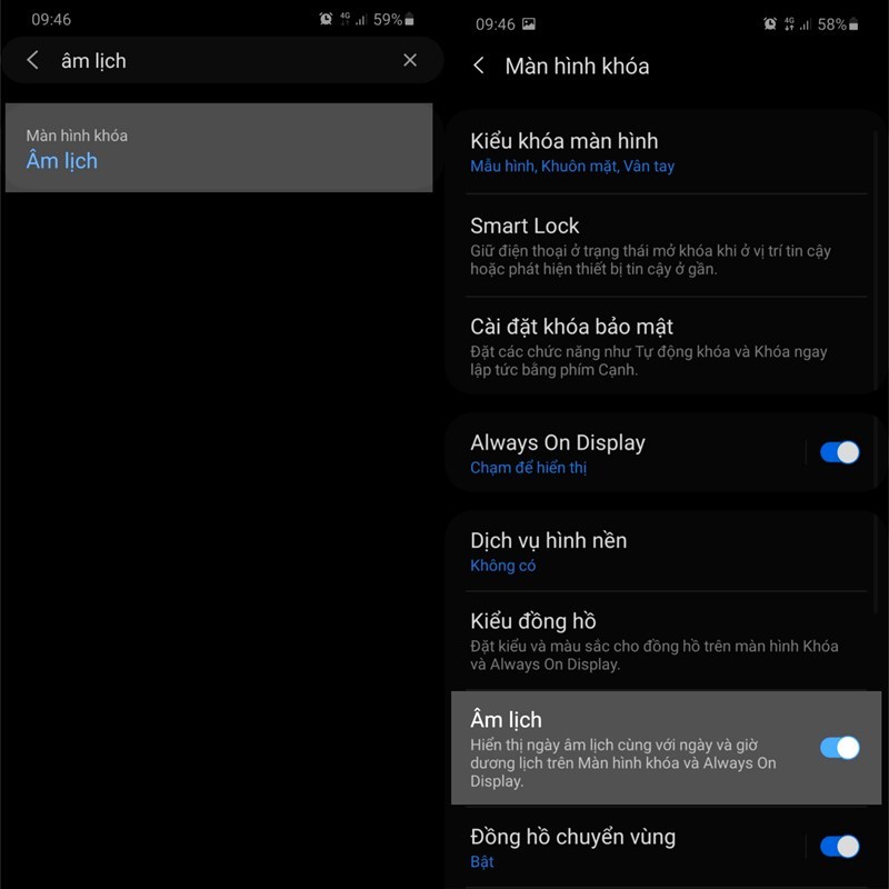 Hướng dẫn c&agrave;i lịch &acirc;m tr&ecirc;n m&agrave;n h&igrave;nh kh&oacute;a Samsung - Ảnh 3.