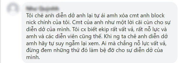 Bị chê diễn dở, nam chính đơ nhất phim Việt đáp trả đầy thách thức còn bị tố block luôn khán giả  - Ảnh 3.