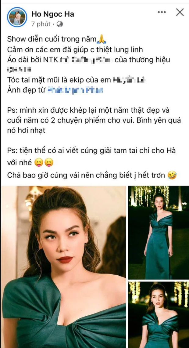 Hồ Ngọc Hà: Cuối năm có 2 chuyện phiếm cho vui, bình yên quá nó hơi nhạt - Ảnh 1.