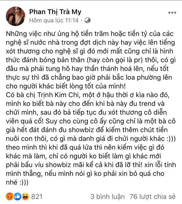 Sự nghiệp mờ nhạt nhưng lắm phốt, diễn viên Trà My đá xéo Hà Tăng là máy đẻ gây phẫn nộ là ai? - Ảnh 4.