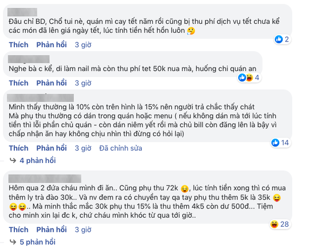 Một quán mì cay ở Bình Dương phụ thu tới 15% tiền bữa ăn những ngày giáp Tết, dân mạng tranh cãi dữ dội: Không chịu thì nhịn đi - Ảnh 6.