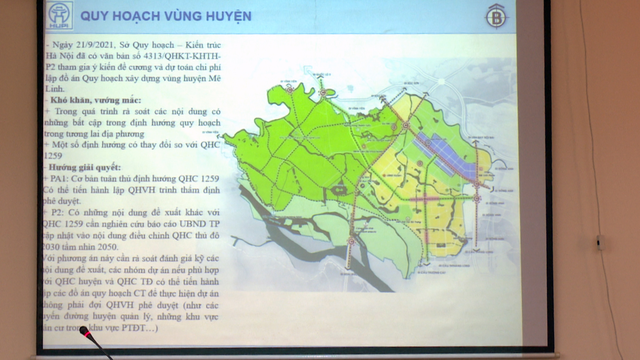 Huyện ủy Mê Linh làm việc với Sở Quy hoạch kiến trúc và Viện Quy hoạch xây dựng Hà Nội về việc triển khai và thực hiện quản lý quy hoạch trên địa bàn huyện  - Ảnh 2.