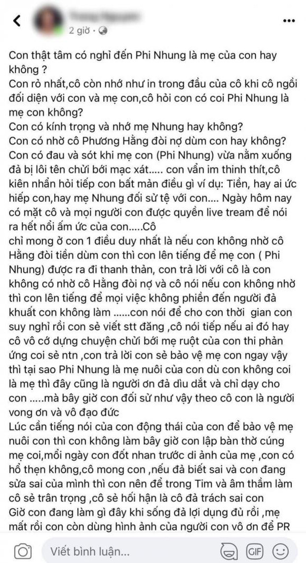 Hồ Văn Cường bị chỉ trích vong ơn, lợi dụng hình ảnh Phi Nhung để PR - Ảnh 1.