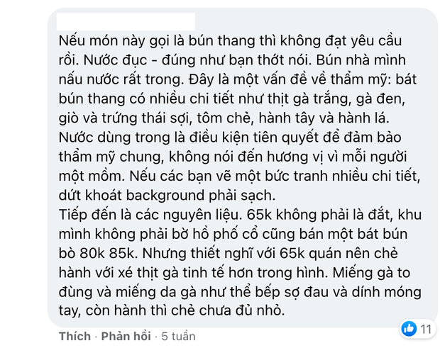 Nước dùng của bát bún thang tiệm ăn Long Chun gây tranh cãi dữ dội: Đục ngầu như vậy là độc đáo hay nấu sai cách? - Ảnh 5.