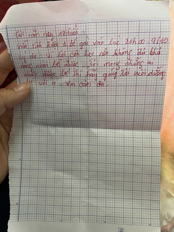 Bỏ rơi con và nhắn mới 17 tuổi, còn đi học: Nườm nượp người xin nhận nuôi - Ảnh 2.
