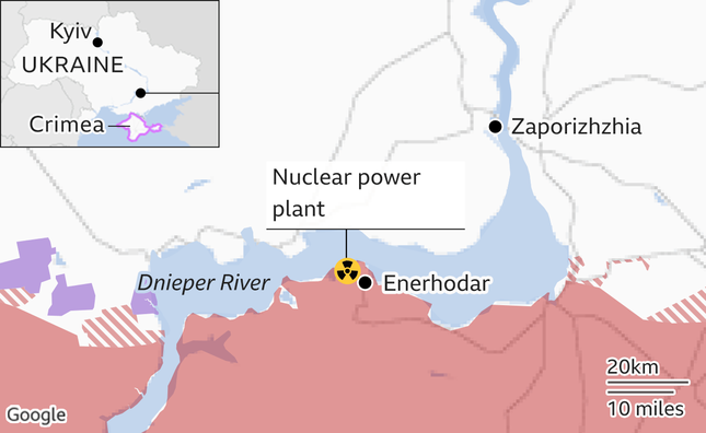 Quân đội Ukraine đổ bộ trong đêm, tìm cách giành lại nhà máy điện hạt nhân Zaporozhye - Ảnh 2.