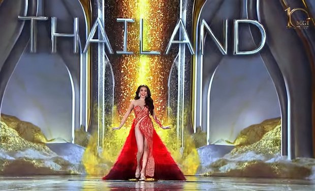 Bán kết Miss Grand International 2022: Đại diện Thái Lan gây ấn tượng nhưng có vượt qua Đoàn Thiên Ân? - Ảnh 3.