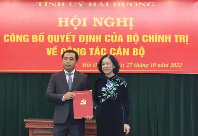 Bà Trương Thị Mai kỳ vọng gì ở tân Bí thư Tỉnh ủy Hải Dương? - Ảnh 1.