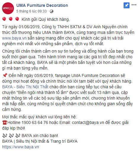 Thương hiệu nội thất Baya “âm thầm” về với NovaGroup?