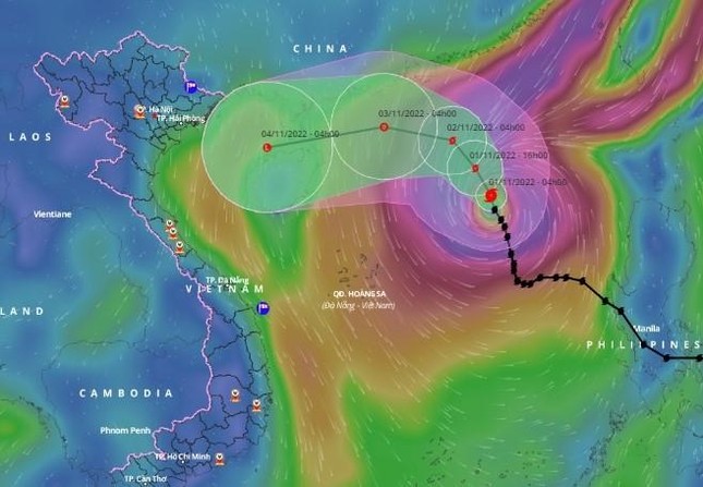 Diễn biến mới nhất của bão số 7 - Ảnh 1.