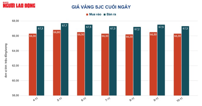 Giá vàng hôm nay 11-11: Tăng mạnh nhất trong 2 tháng qua - Ảnh 1.