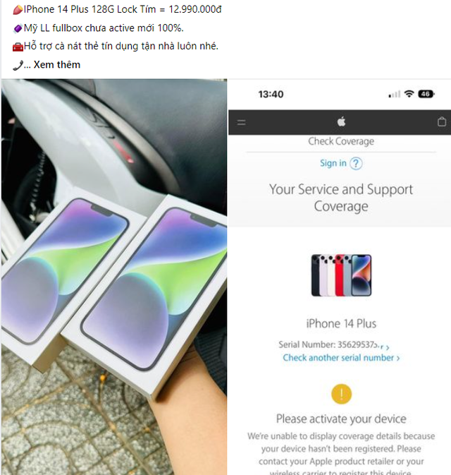  iPhone 14 lock chào bán với giá rẻ không tưởng  - Ảnh 1.