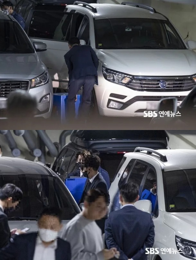  Cảnh sát khám xét khẩn công ty quản lý Park Min Young - Lee Seung Gi, thu giữ loạt bằng chứng  - Ảnh 1.