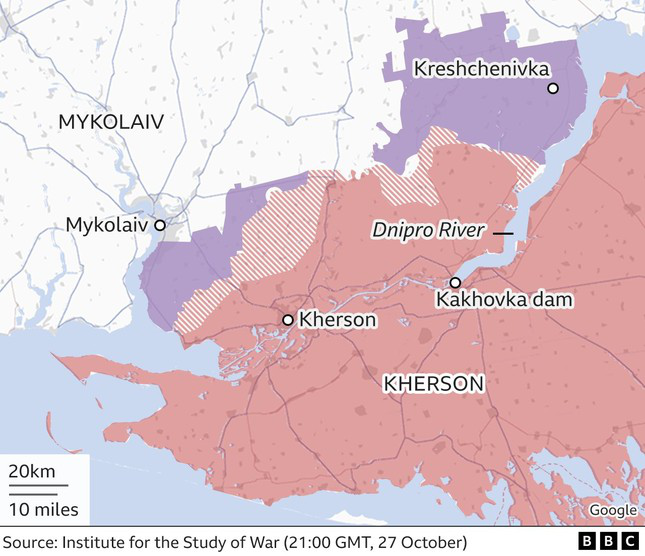 Điện Kremlin nói về tình hình thành phố Kherson sau khi lực lượng Nga rút quân - Ảnh 1.