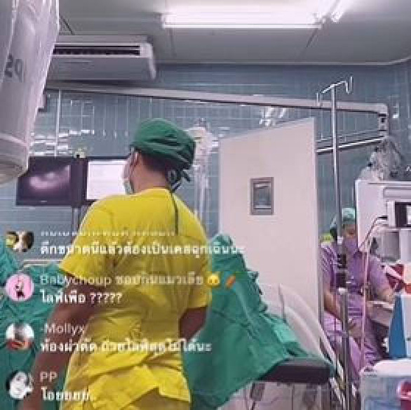 Bác sĩ Thái Lan phát trực tiếp ca phẫu thuật trên TikTok, dư luận chỉ trích tơi bời - Ảnh 1.