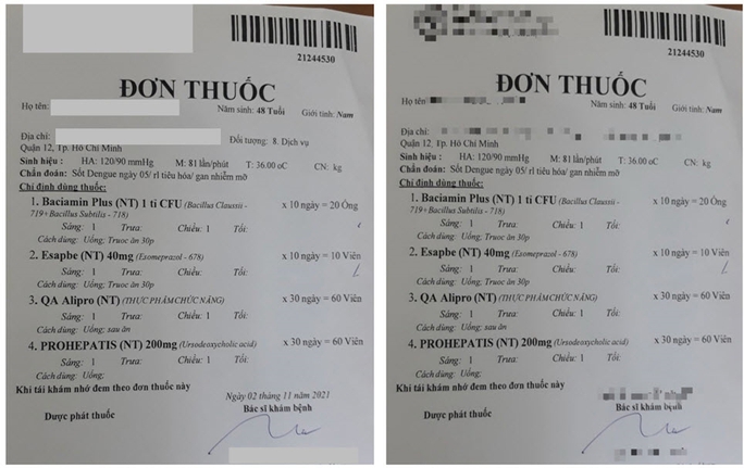 Sở Y tế TP HCM thông tin về vụ sốt xuất huyết được kê đơn thực phẩm chức năng - Ảnh 1.