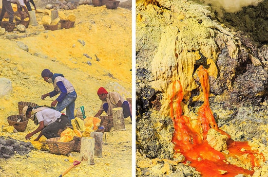 Nghề khai thác mỏ trên miệng núi lửa ở Indonesia: Liều mạng với Tử thần - Ảnh 6.
