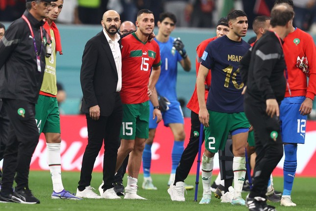 Bại tướng Morocco chơi đẹp sau khi thua Pháp ở bán kết World Cup 2022 - Ảnh 1.