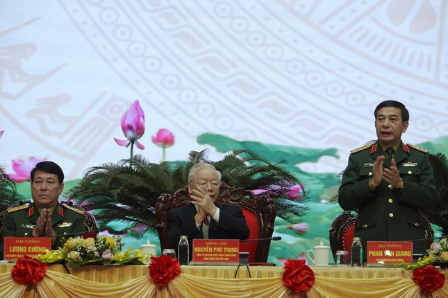 Tổng Bí thư Nguyễn Phú Trọng dự và chỉ đạo Hội nghị Quân chính toàn quân - Ảnh 4.
