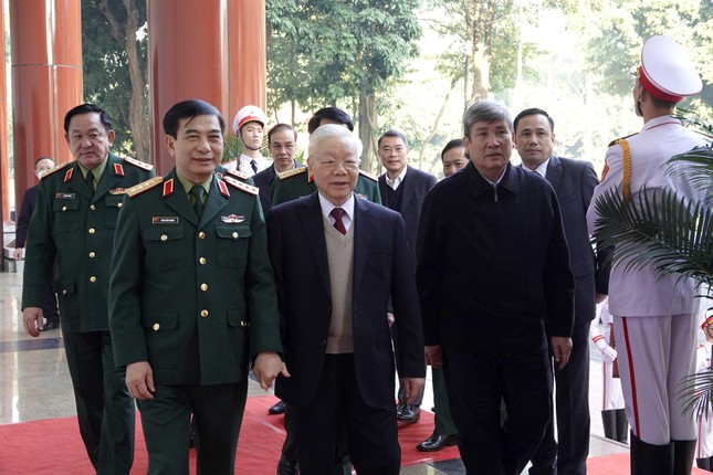 Tổng Bí thư Nguyễn Phú Trọng dự và chỉ đạo Hội nghị Quân chính toàn quân - Ảnh 2.