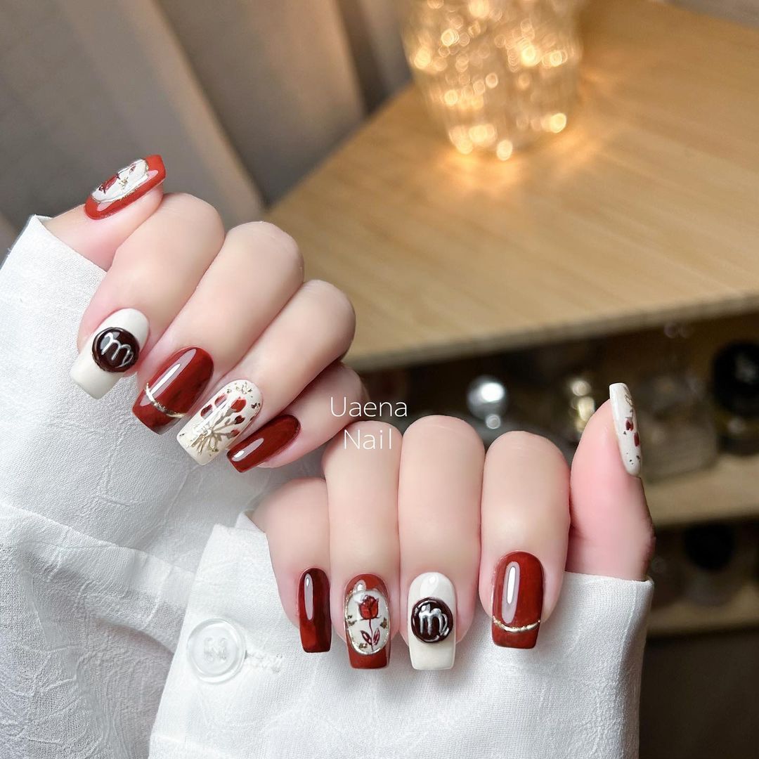 Chọn nail đỏ mùa Tết cho may mắn cả năm 💅💅 #zemavietnam #zemanail  #nailart #nails #vietnam #naildesign #cutenails ... | Instagram