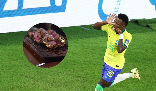 Dàn sao tuyển Brazil gặp rắc rối vì ăn thịt dát vàng - Ảnh 1.