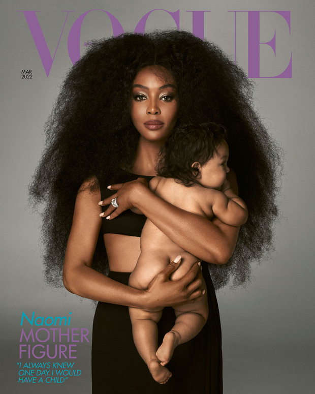 MXH ngỡ ngàng vì siêu mẫu quyền lực nhất thế giới Naomi Campbell công bố con ruột ở tuổi 51, khoe bé ngay trên bìa Vogue - Ảnh 1.