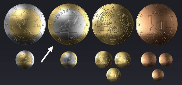 Thiết kế đồng 1 Euro tại Croatia bị hủy do nghi vấn vi phạm bản quyền - Ảnh 1.