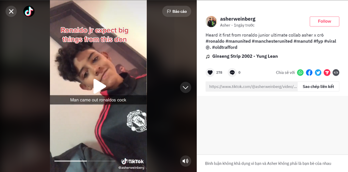 Con trai Ronaldo vạ miệng, đồng ý MU là bãi rác - Ảnh 2. Con trai Ronaldo vạ miệng, đồng ý MU là bãi rác - Ảnh 2.