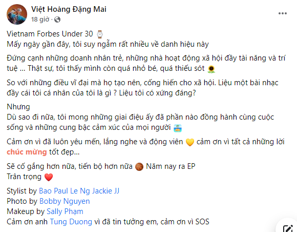 Á quân Rap Việt G-Ducky trăn trở vì được Forbes Under 30 vinh danh: Liệu tôi xứng đáng? - Ảnh 2.