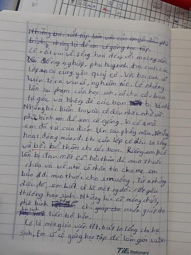 Bài văn bóc phốt cô giáo: Cô đọc như ru ngủ, giúp em từ 6 lên 6,5, nhưng đọc đến câu cuối mà mát lòng mát dạ - Ảnh 2.
