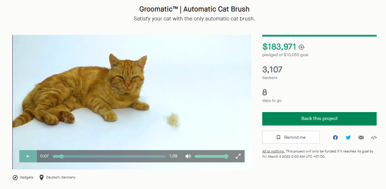 Chiều boss mèo thì hãy mua chiếc máy chải lông tự động đang gọi vốn tại Kickstarter này - Ảnh 10.