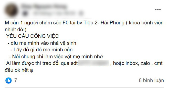 Người chăm sóc F0 dịp Tết: “3 triệu/ngày, nhiều đêm thức trắng, phải thật có tâm mới làm được” - Ảnh 3.