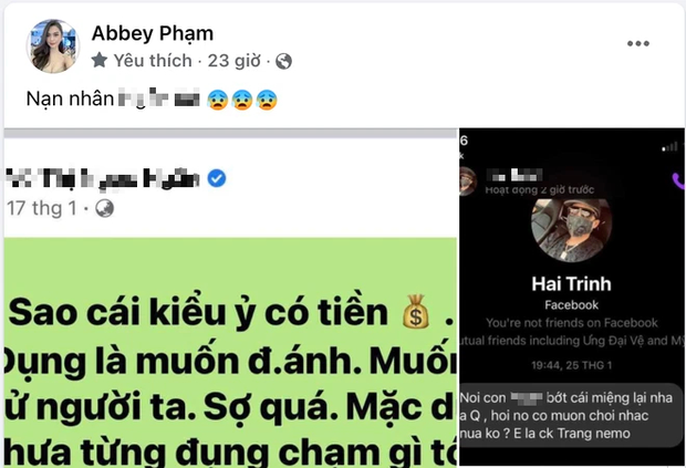  Bị người phía Trần My tung ảnh chụp màn hình nhắn tin hăm doạ, chồng Trang Nemo lập tức có động thái đính chính - Ảnh 2.