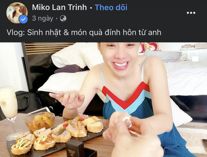 Miko Lan Trinh được bạn trai chuyển giới cầu hôn, nhìn cảm xúc của đàng gái mà ai cũng vui lây - Ảnh 1.