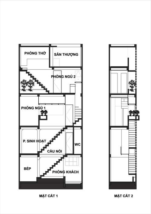 4 người ở trong ngôi nhà siêu mỏng 16,25 m² nằm cuối hẻm Bình Thạnh, Sài Gòn: Không hề bí bách hay mờ nhạt nhờ thiết kế cực độc đáo - Ảnh 22.