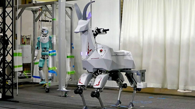Kawasaki trình làng một con dê robot có thể cưỡi được - Ảnh 1.