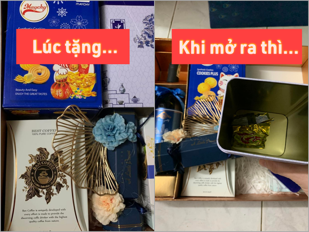 New Year gift basket after 45 days has just been peeled, shocking because: Chocolate mutated into pig blood, candy made in Italy with Vietnamese subtitles?  - Photo 1.