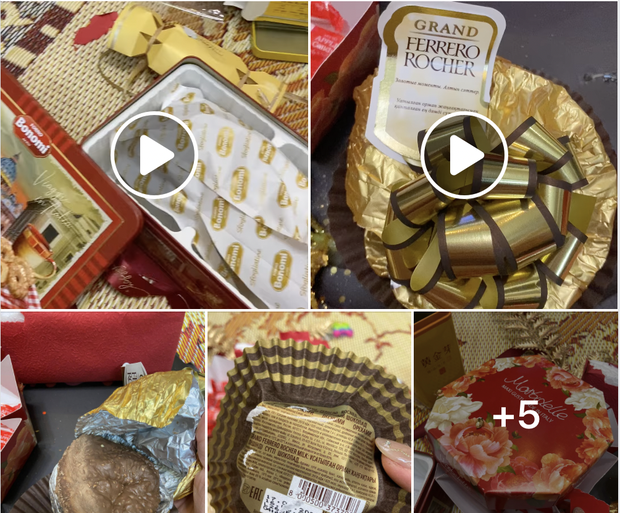 New Year gift basket after 45 days has just been peeled, shocking because: Chocolate mutated into pig blood, candy made in Italy with Vietnamese subtitles?  - Photo 2.
