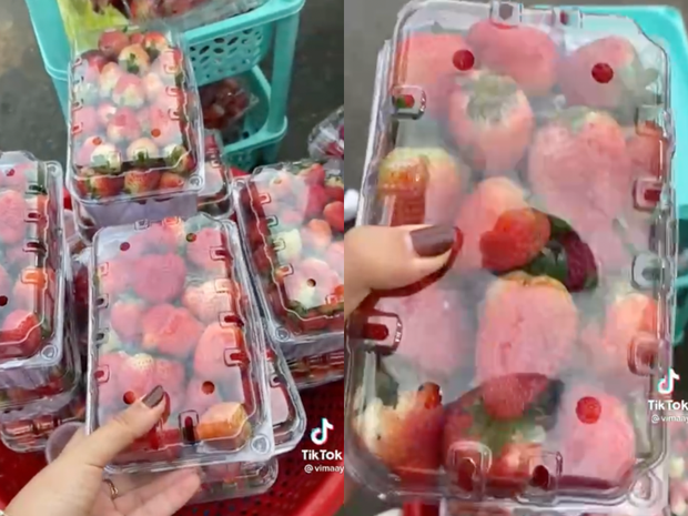 The girl released a clip to expose the fraudulent behavior of the strawberry seller in Da Lat market, the netizen was hot: Is this different from a scam?  - Photo 2.