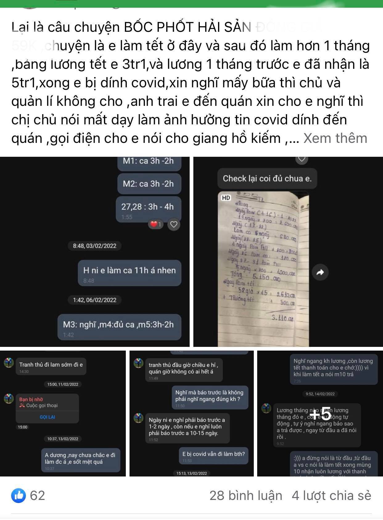 Vụ chủ nhà hàng ở Đà Nẵng bị tố quỵt lương, động thủ với nhân viên: Thừa nhận lúc nóng giận có ra tay, nhân viên nói chỉ cần nhận đủ tiền! - Ảnh 2.